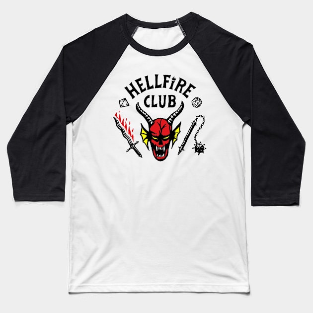 Strange Club Baseball T-Shirt by chaseoscar